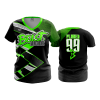 2791 FD Womens V-Neck BEAST-MODE-BLACK-FLO INK + $5