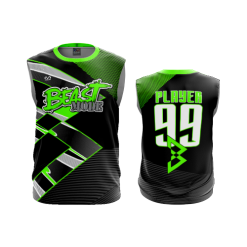 2791 FD Sport Sleeveless MENS BEAST-MODE-BLACK-FLO INK + $5