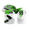 153 FD Womens V-Neck BEAST-MODE-WHITE-FLO INK + $5