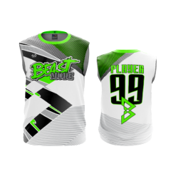 2791 FD Sport Sleeveless MENS BEAST-MODE-WHITE-FLO INK + $5