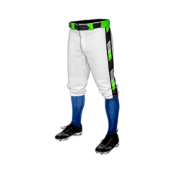 2791 CL KNICKERS CUSTOM BRAIDED BALL PANT BEAST-MODE-WHITE-FLO INK + $5