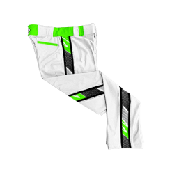 2791 CL WHITE CUSTOM BRAID MENS PANT BEAST-MODE-WHITE-FLO INK + $5