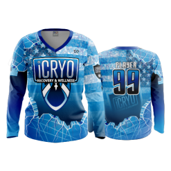 2358 FD Womens V-Neck Longsleeve ICRYO