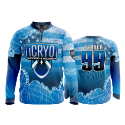 2358 FD Quarter Zip Batting Jacket LS ICRYO