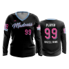 1671 FD Womens V-Neck Longsleeve MADNESS-BLACK