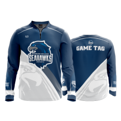 2798 FD Quarter Zip Batting Jacket LS BROWARD-GAMING-ESPORTS