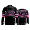 2416 FD Quarter Zip Batting Jacket LS NWI-VIPERS-BLACK
