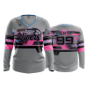 2416 FD Womens V-Neck Longsleeve NWI-VIPERS-CHARCOAL