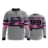 2416 FD Quarter Zip Batting Jacket LS NWI-VIPERS-CHARCOAL