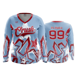 2802 FD Womens V-Neck Longsleeve CRUSH-FASTPITCH