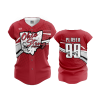 2811 FD ProTek Womens Full Button Down OHIO-STING-RED