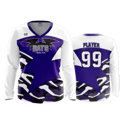 2810 FD Womens V-Neck Longsleeve BATS-AWAY