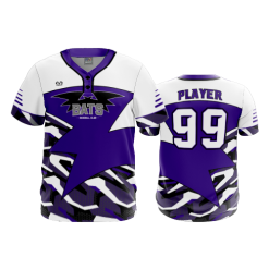 2810 FD MENS 2 BUTTON SCOOP NECK CL BATS-AWAY