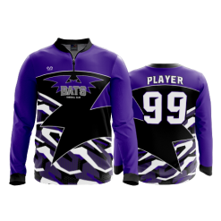 2810 FD Quarter Zip Batting Jacket LS BATS