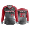 2827 FD Womens V-Neck Longsleeve BUCKEYE-ELITE-CHARCOAL