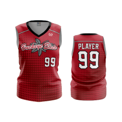 2827 FD Womens V-Neck Sleeveless BUCKEYE-ELITE-RED