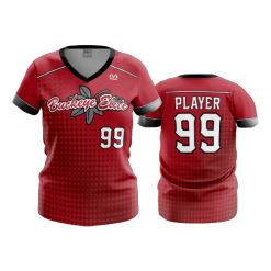2827 FD Womens V-Neck BUCKEYE-ELITE-RED