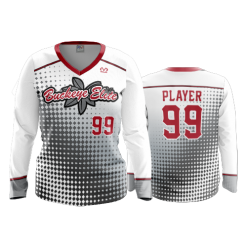 2827 FD Womens V-Neck Longsleeve BUCKEYE-ELITE-WHITE