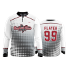 2827 FD Quarter Zip Batting Jacket LS BUCKEYE-ELITE-WHITE