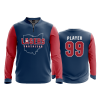 2808 FD Quarter Zip Batting Jacket LS OHIO-LASERS-SCARLET-NAVY