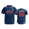 2808 FD Quarter Zip Batting Jacket SS OHIO-LASERS-SCARLET-NAVY