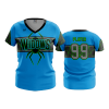 2816 FD Womens V-Neck BLACK-WIDOWS-BLUE