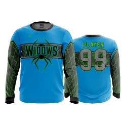 2816 FD Long Sleeve MENS BLACK-WIDOWS-BLUE