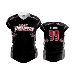 2818 FD ProTek Womens Full Button Down LADY-PIONEERS-14U-BLACK