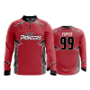 2818 FD Quarter Zip Batting Jacket LS LADY-PIONEERS-14U-RED