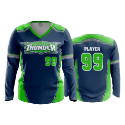 2821 FD Womens V-Neck Longsleeve LICKING-COUNTY-THUNDER-NAVY