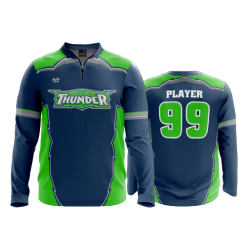 2821 FD Quarter Zip Batting Jacket LS LICKING-COUNTY-THUNDER-NAVY