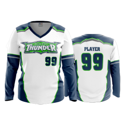 2821 FD Womens V-Neck Longsleeve LICKING-COUNTY-THUNDER-WHITE