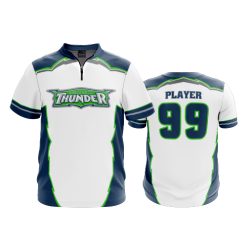 2821 FD Quarter Zip Batting Jacket SS LICKING-COUNTY-THUNDER-WHITE