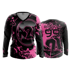 2820 FD Womens V-Neck Longsleeve TX-N2L-PINK