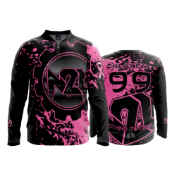 2820 FD Quarter Zip Batting Jacket LS TX-N2L-PINK