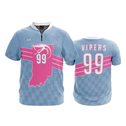 2416 FD Quarter Zip Batting Jacket SS NWI-LADY-VIPERS