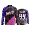 2812 FD Quarter Zip Batting Jacket LS GOODTIME-SMASHERS-BLACK