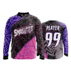 2812 FD Quarter Zip Batting Jacket LS GOODTIME-SMASHERS-BLACK
