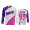 2812 FD Quarter Zip Batting Jacket LS GOODTIME-SMASHERS-WHITE