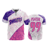 2812 FD Quarter Zip Batting Jacket SS GOODTIME-SMASHERS-WHITE