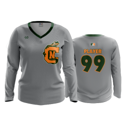 1343 FD Womens V-Neck Longsleeve NEWTS-CHARCOAL