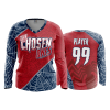 2814 FD Womens V-Neck Longsleeve THE-CHOSEN-ONES-RED