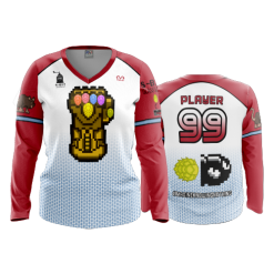 2819 FD Womens V-Neck Longsleeve GRINDHOUSE