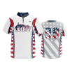 2826 FD Quarter Zip Batting Jacket SS WV-LIBERTY-WHITE