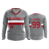 2508 FD Womens V-Neck Longsleeve SLUGGERS-2020-CHARCOAL