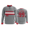 2508 FD Quarter Zip Batting Jacket LS SLUGGERS-2020-CHARCOAL
