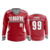2508 FD Womens V-Neck Longsleeve SLUGGERS-2020-RED
