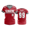 2508 FD Womens V-Neck SLUGGERS-2020-RED