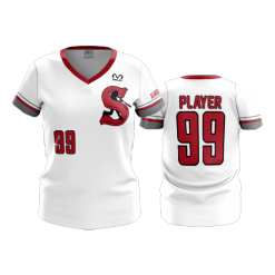 2508 FD Womens V-Neck SLUGGERS-2020-WHITE
