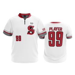2508 FD Quarter Zip Batting Jacket SS SLUGGERS-2020-WHITE